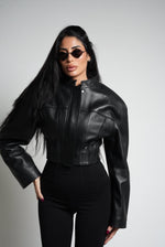 BLAZER TOP SPALLINA NERO - lab22shop