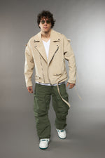 CHIODO OVERSIZE CROSTA CAMOSCIO CREMA - lab22shop