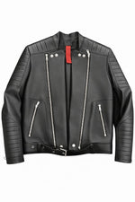 BIKER NERO DOPPIA ZIP - lab22shop