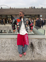 COLLEGE IN PELLE CON PATCH - lab22shop
