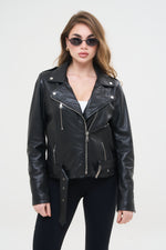 CHIODO IN PELLE LADY SLIM FIT