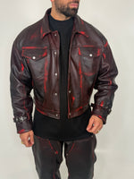 TRUCKER JACKET VINTAGE CON COLLO CAMICIA