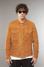 CAMICIA CAMOSCIO TABACCO - lab22shop