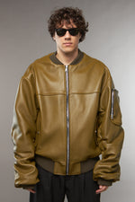 BOMBER OVERSIZE MANICA A RICCIO - lab22shop