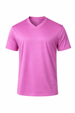 T-SHIRT SCOLLO A V IN FILO DI SCOZIA - lab22shop