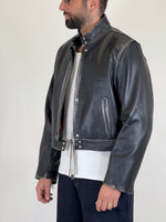 BLAZER IN PELLE CINTA RETRO - lab22shop