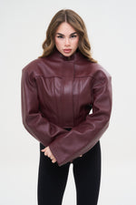BLAZER TOP SPALLINA BORDEAUX - lab22shop