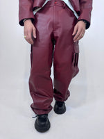 COORD IN PELLE BORDEAUX - lab22shop