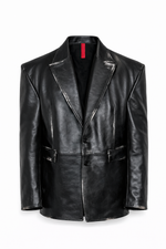 BLAZER OVERSIZE LEATHER VINTAGE - lab22shop