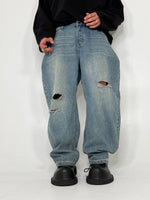JEANS BAGGY RIPPED WASH - lab22shop