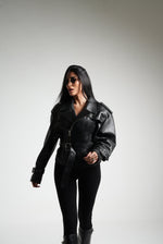 CHIODO OVER SPALLONE E CINTA NERO