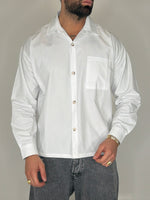 CROPPED WHITE SHIRT - lab22shop