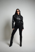 BLAZER TOP SPALLINA NERO - lab22shop