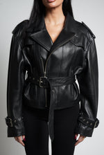 CHIODO OVER SPALLONE E CINTA NERO