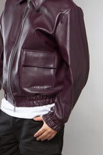 BOMBER COLLO CAMICIA TASCONI PRUGNA - lab22shop