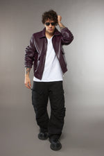 BOMBER COLLO CAMICIA TASCONI PRUGNA - lab22shop