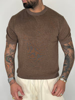 BROWN BASIC TEE