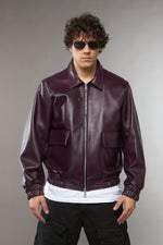 BOMBER COLLO CAMICIA TASCONI PRUGNA - lab22shop