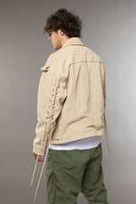 CHIODO OVERSIZE CROSTA CAMOSCIO CREMA - lab22shop