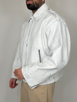 LEATHER JACKET WHITE VINTAGE - lab22shop
