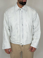 LEATHER JACKET WHITE VINTAGE - lab22shop