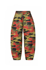 JEANS BALLOON CAMOUFLAGE RED - lab22shop
