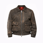 BLAZER COLLO CAMICIA MARRONE - lab22shop