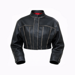 BLAZER TOP SPALLINA EFFETTO VINTAGE - lab22shop