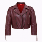 CHIODO IN PELLE LONDON LACCETTI BORDEAUX - lab22shop