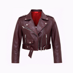CHIODO CROPPED SPALLINA BORDEAUX - lab22shop