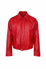 LEATHER URBAN BOMBER - lab22shop