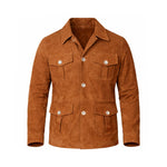 SAHARIANA IN PELLE SCAMOSCIATA