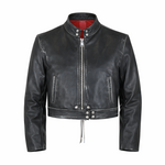 BLAZER IN PELLE CINTA RETRO - lab22shop