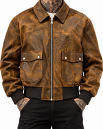 BLAZER SCHOTT EFFETTO SLAVATO VINTAGE