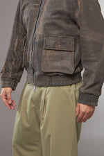 BLAZER COLLO CAMICIA MARRONE - lab22shop