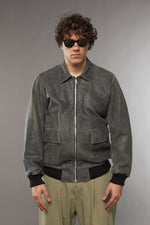 BLAZER COLLO CAMICIA GRIGIO - lab22shop