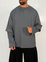 T-SHIRT OVERSIZE DOPPIA MANICA