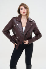 CHIODO CROPPED SPALLINA BORDEAUX - lab22shop