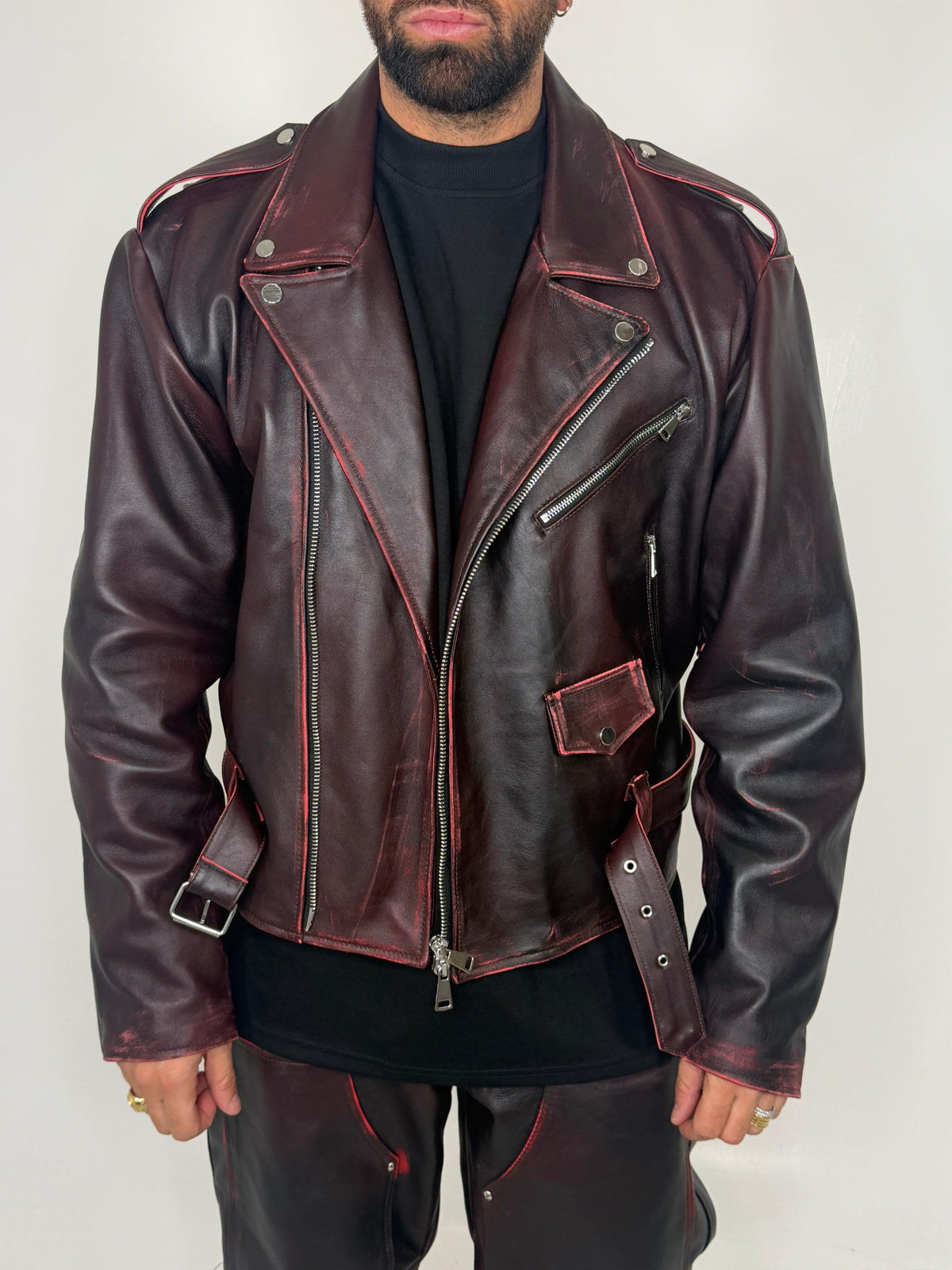 VINTAGE BIKER JACKET - lab22shop