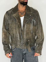 VINTAGE DISTRESSED BIKER JACKET