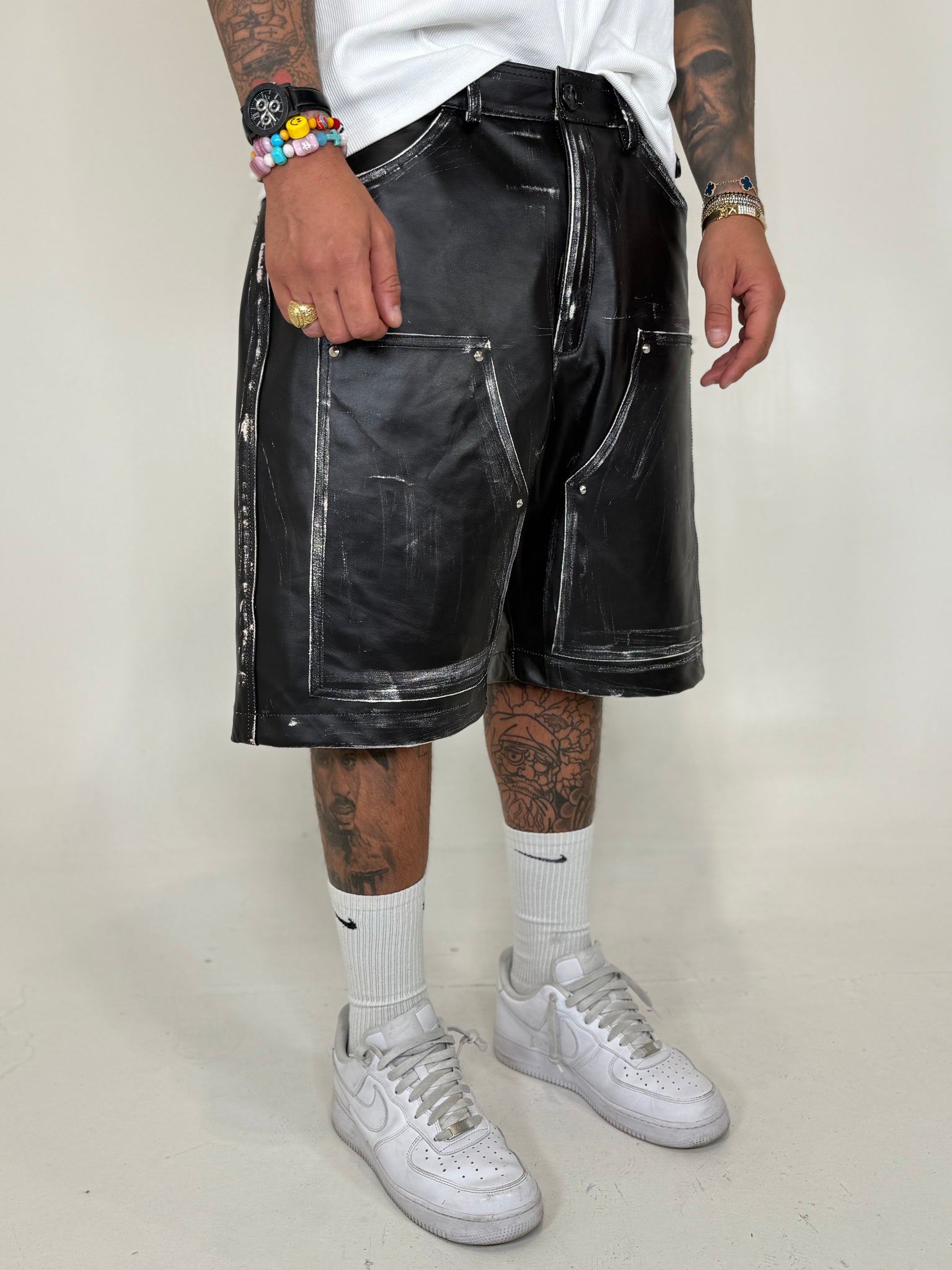 BERMUDA CARPENTER IN PELLE