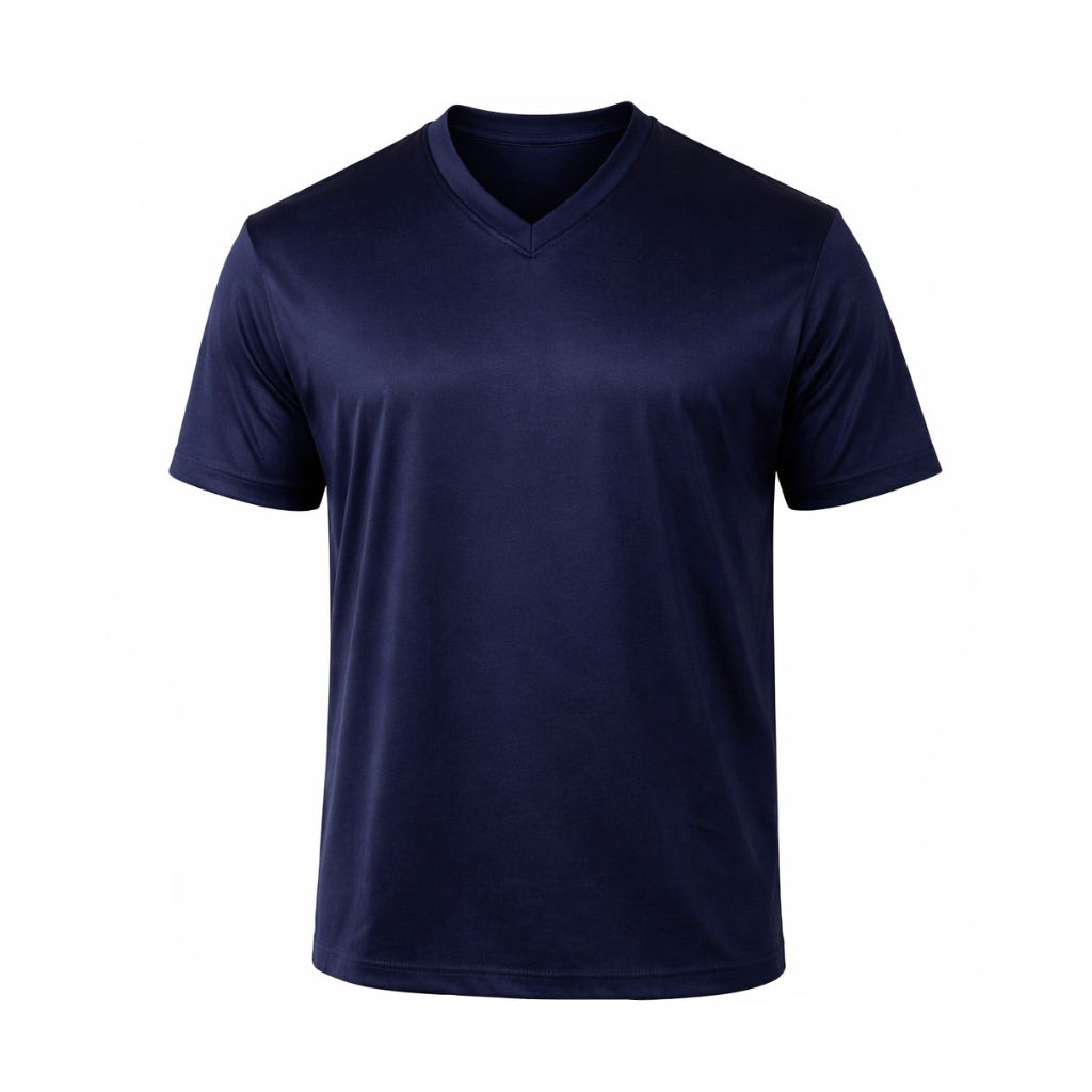T-SHIRT SCOLLO A V IN FILO DI SCOZIA - lab22shop