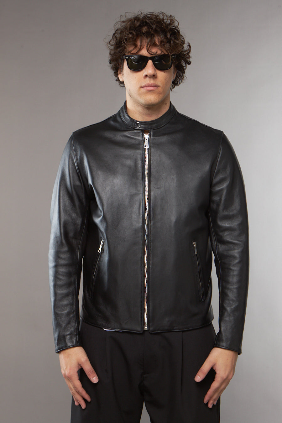 BIKER IN NAPPA NERO