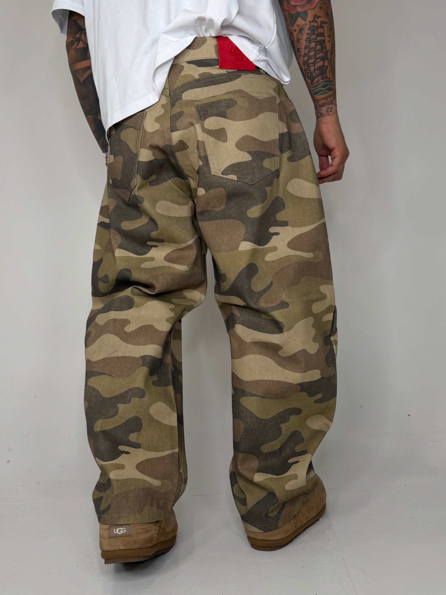 Pantalone Jeans Balloon Mimetico