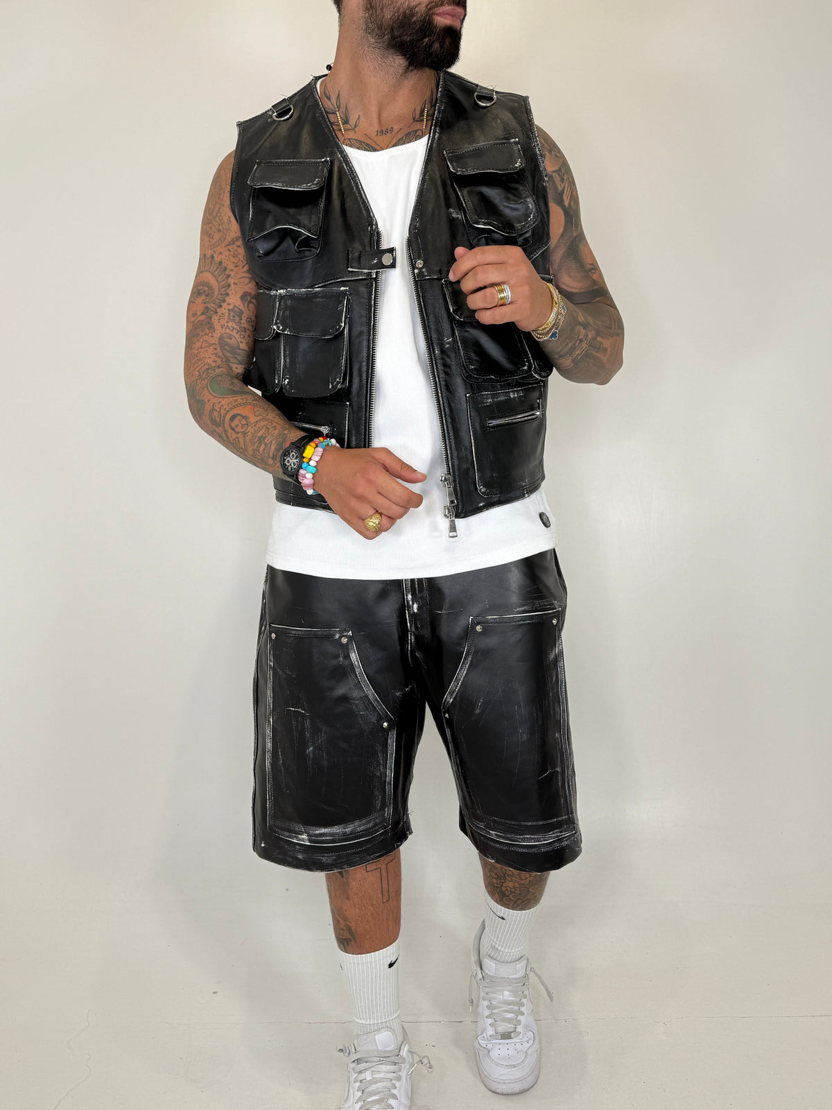 COORD GILET IN PELLE LAB22 - lab22shop