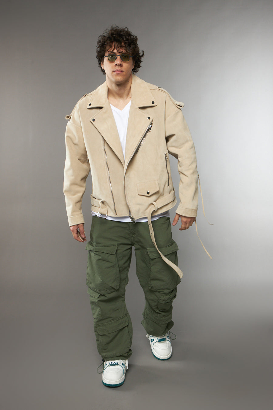 CHIODO OVERSIZE CROSTA CAMOSCIO CREMA - lab22shop