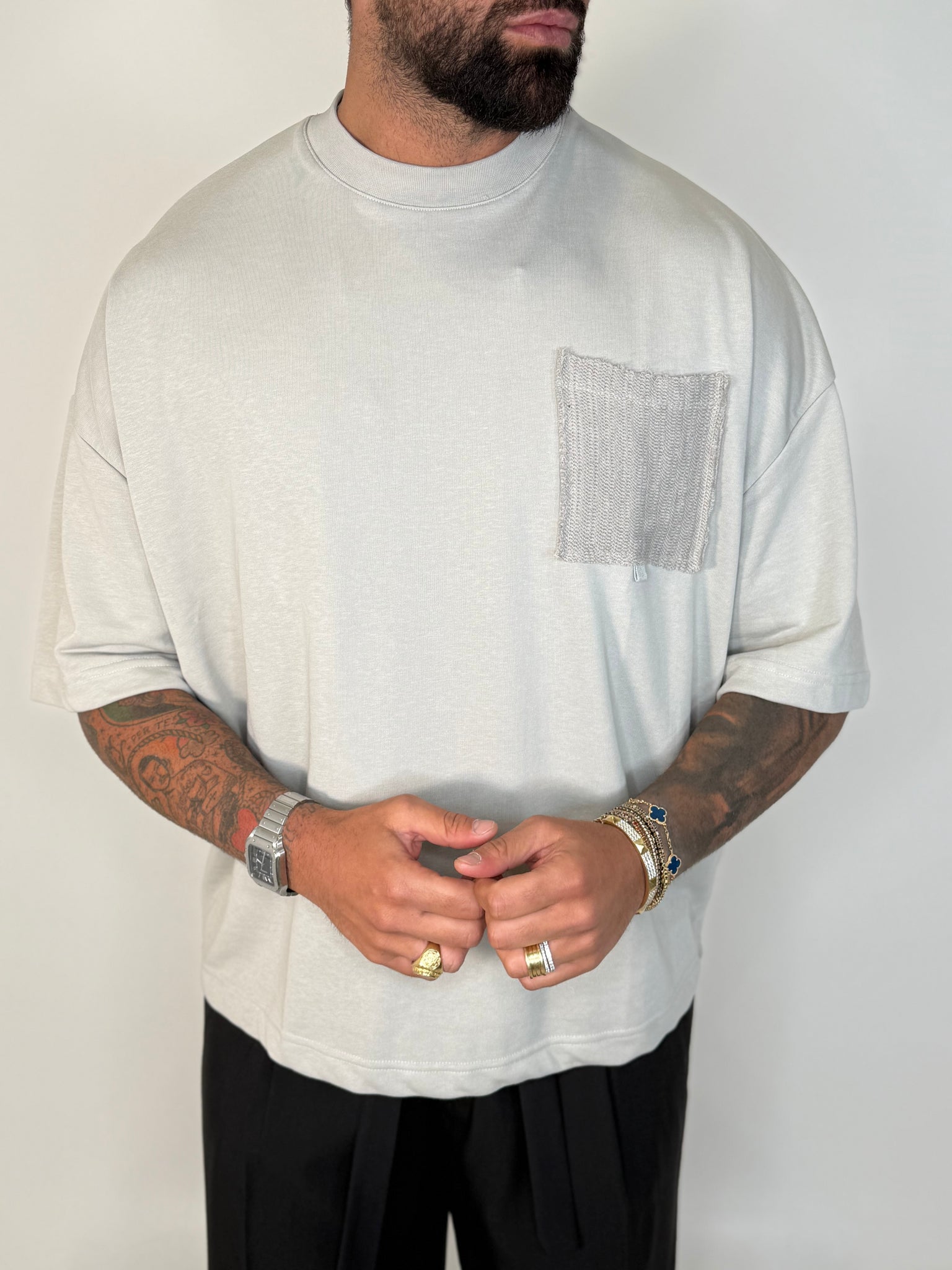 T-SHIRT TASCHINO MAGLINA GHIACCIO