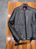 BIKER NERO DOPPIA ZIP - lab22shop