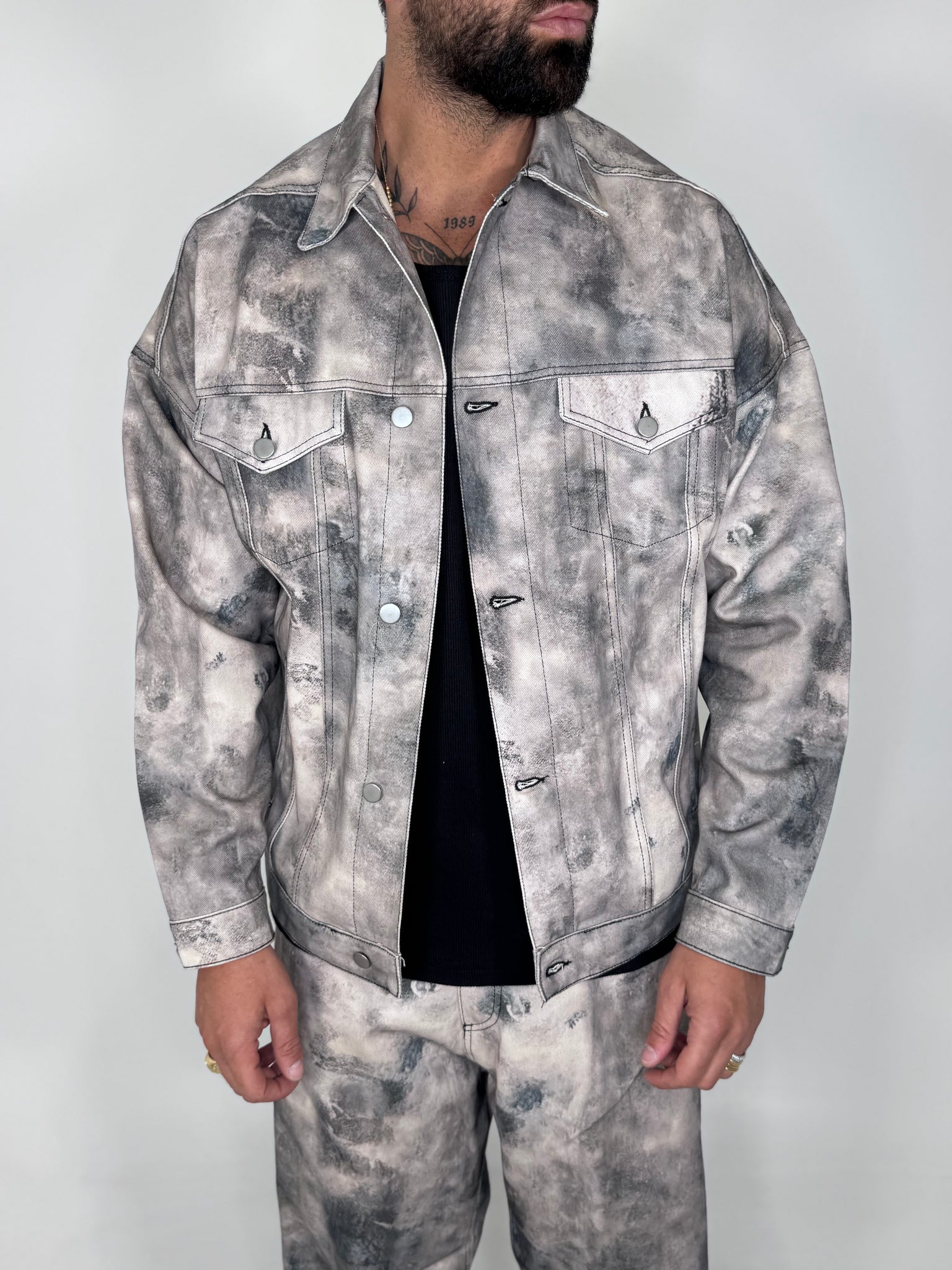 DENIM JACKET STAMPA 2 LAB22