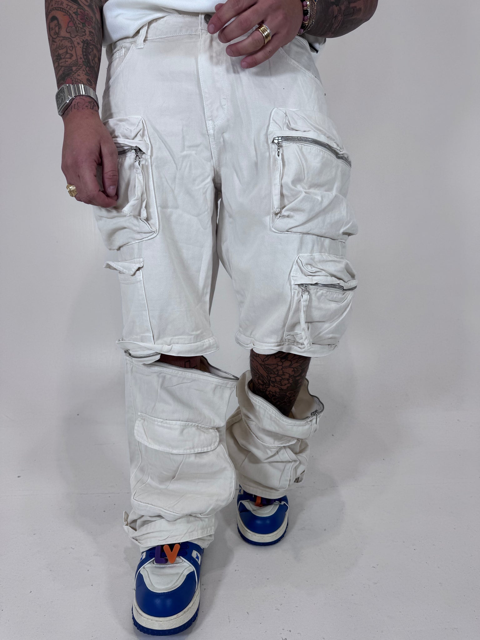 CARGO TASCONI BIANCO